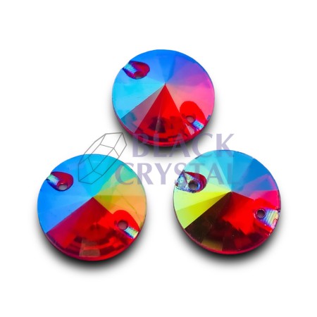 SZKLANE KAMIENIE OKRĄGŁE SIAM AB, SEW ON STONES