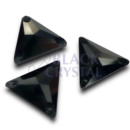 KAMIENIE SZKLANE TRÓJKĄT JET BLACK, SEW ON STONES