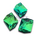 COSMIC - 13x17mm - 1szt. Szklane PERIDOT 2 JAŚNIEJSZY nr. 787b