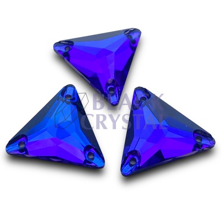 KAMIENIE SZKLANE TRÓJKĄT SAPPHIRE, SEW ON STONES