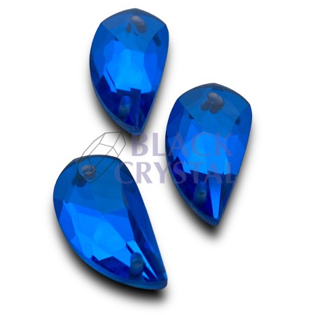 KAMIENIE SZKLANE ŁEZKA CAPRI BLUE, SEW ON STONES