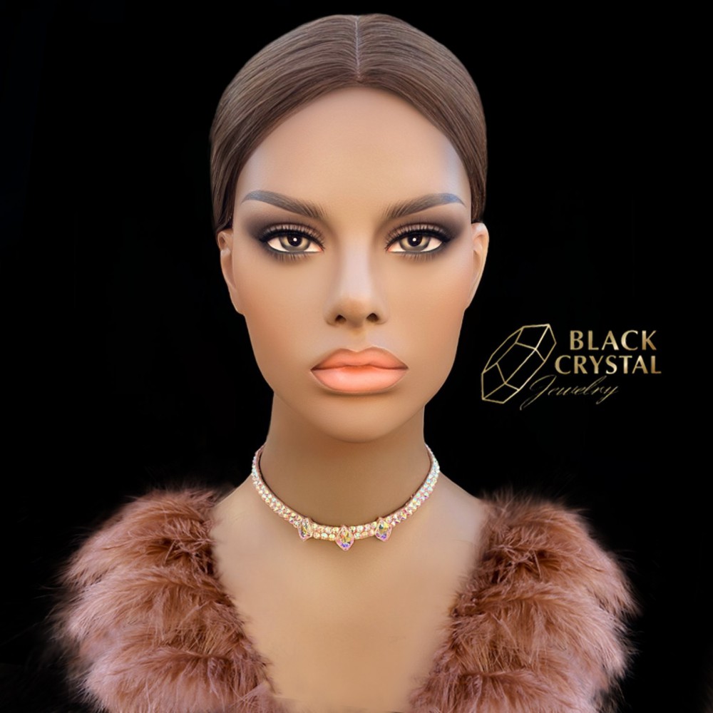 Naszyjnik do tańca CHOKER Carla - crystal AB