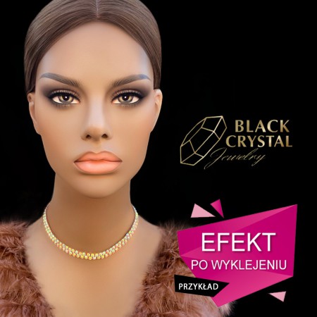 Przykład po wyklejeniu bazy pod naszyjnik - Chiara