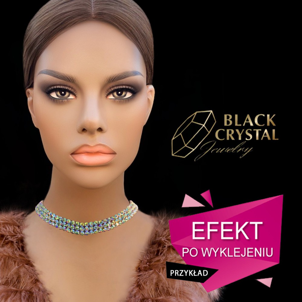 Przykład po wyklejeniu bazy pod naszyjnik - Chiara 2