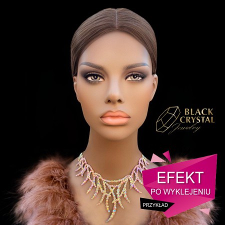 Przykład po wyklejeniu bazy pod naszyjnik - Gianna