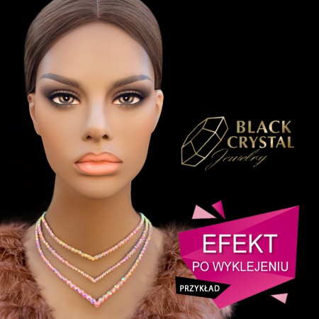 Przykład po wyklejeniu bazy pod naszyjnik - Olivia