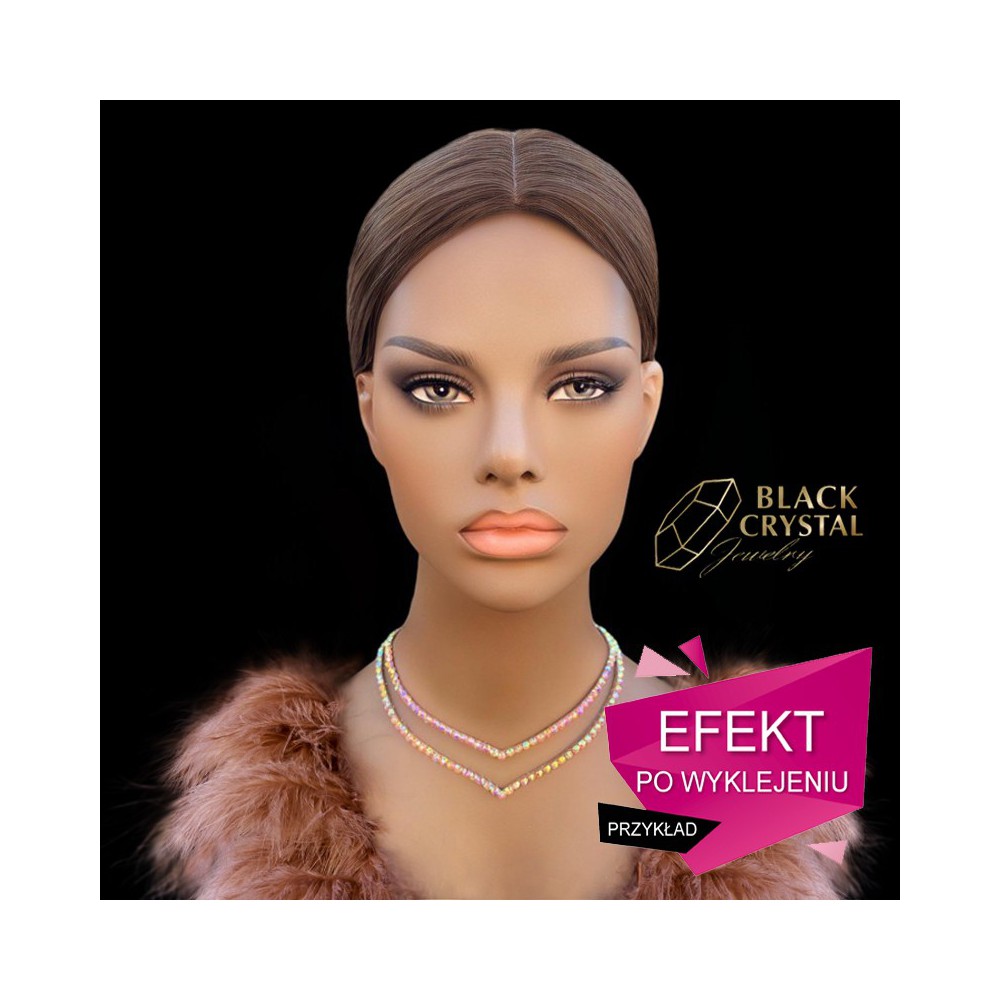 Przykład po wyklejeniu bazy pod naszyjnik - Valeria