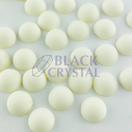 PÓŁPERŁY MATOWE CREM, HALF ROUND PEARLS MATTE