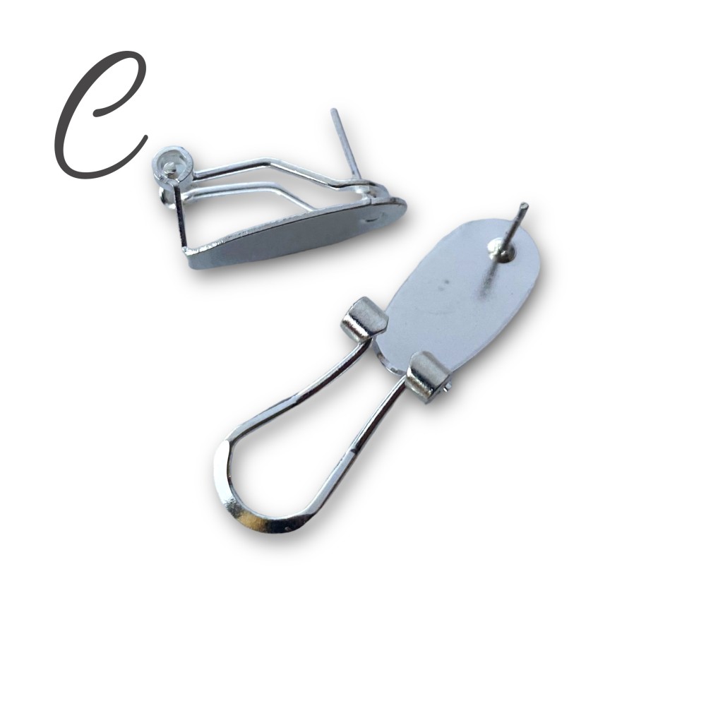 KOLCZYKI / KLIPSY -  HAWAIIAN PINK