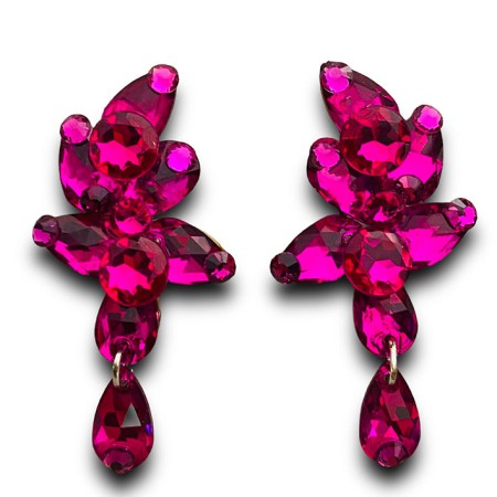 KOLCZYKI / KLIPSY -  HAWAIIAN PINK