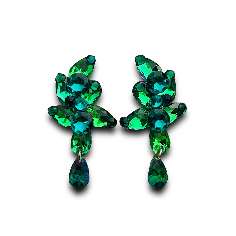 KOLCZYKI / KLIPSY EMERALD