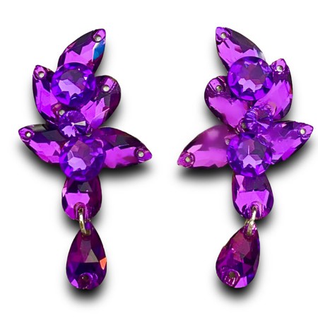 KOLCZYKI / KLIPSY -  AMETHYST