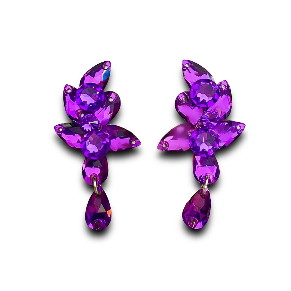 KOLCZYKI / KLIPSY -  AMETHYST