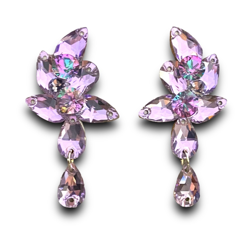 KOLCZYKI / KLIPSY - LIGHT VIOLET