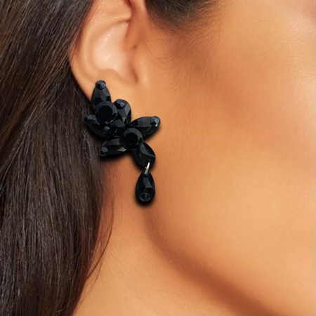 KOLCZYKI / KLIPSY JET BLACK