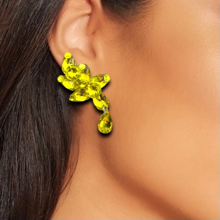 KOLCZYKI / KLIPSY - CITRINE