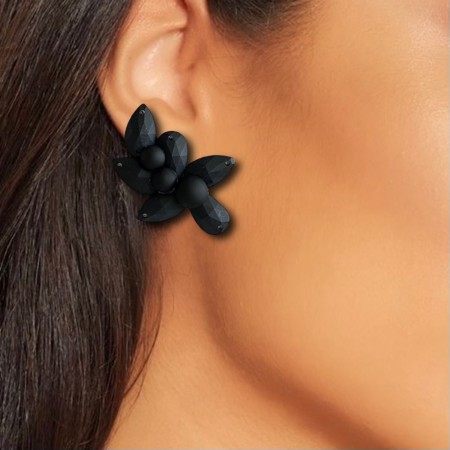 KOLCZYKI/KLIPSY JET BLACK...