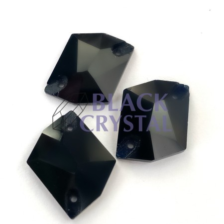 JET BLACK SZKLANE SEW ON STONES COSMIC