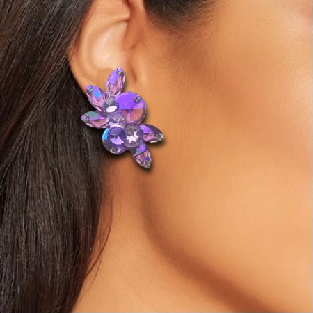 KOLCZYKI / KLIPSY LILAC AB...