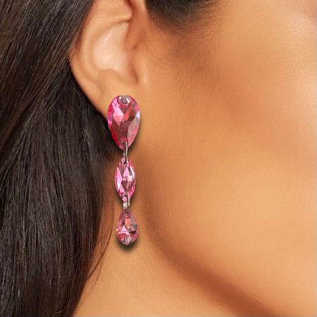 KOLCZYKI - LIGHT ROSE