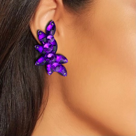 KOLCZYKI / KLIPSY -  AMETHYST
