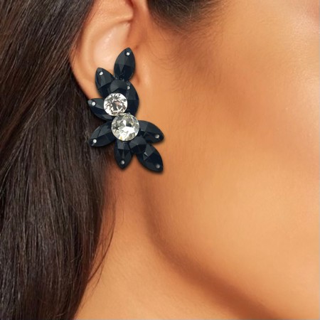 KOLCZYKI / JET BLACK