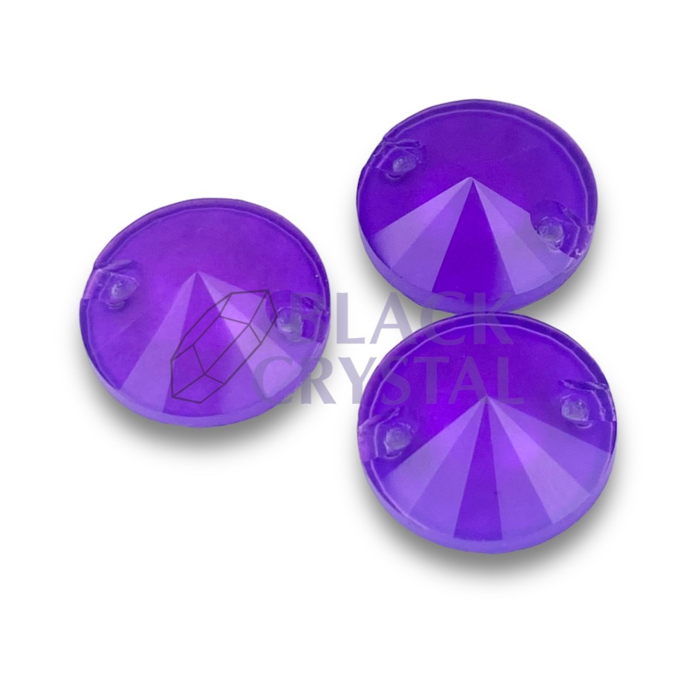 OKRĄGŁY - 10mm - 1szt. Szklane VIOLET NEON/ nr. 1208B