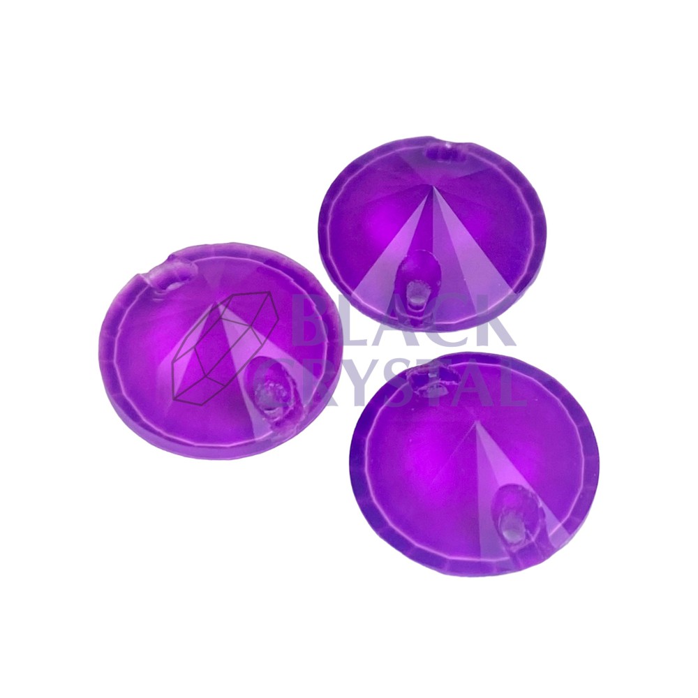 OKRĄGŁY - 12mm - 1szt. Szklane MAGENTA NEON/ nr. 1209B