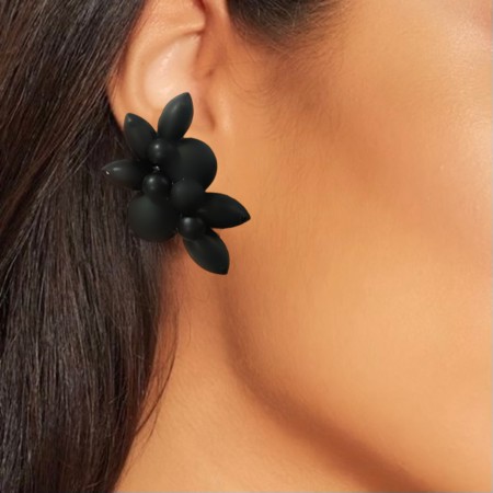 KOLCZYKI / KLIPSY BLACK BEZ...