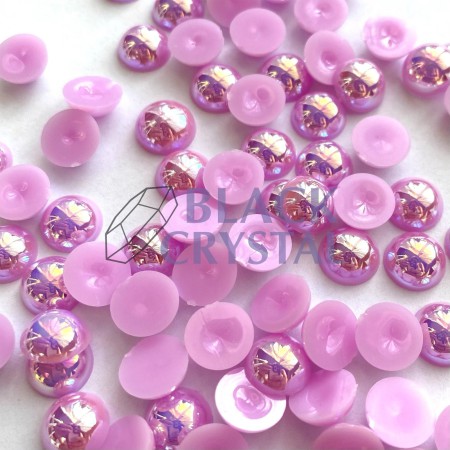 PÓŁPERŁY LILAC AB, HALF ROUND PEARLS