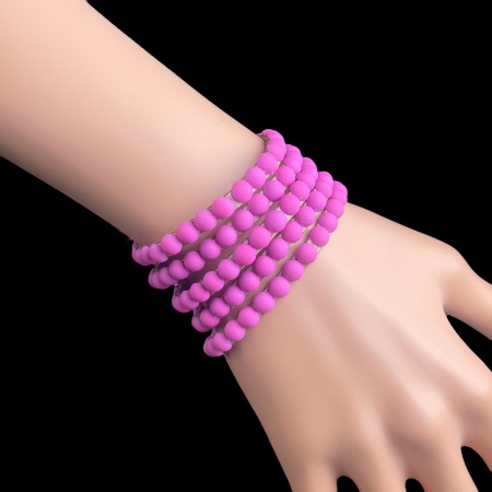 BRANSOLETKA Z PÓŁPEREŁ...