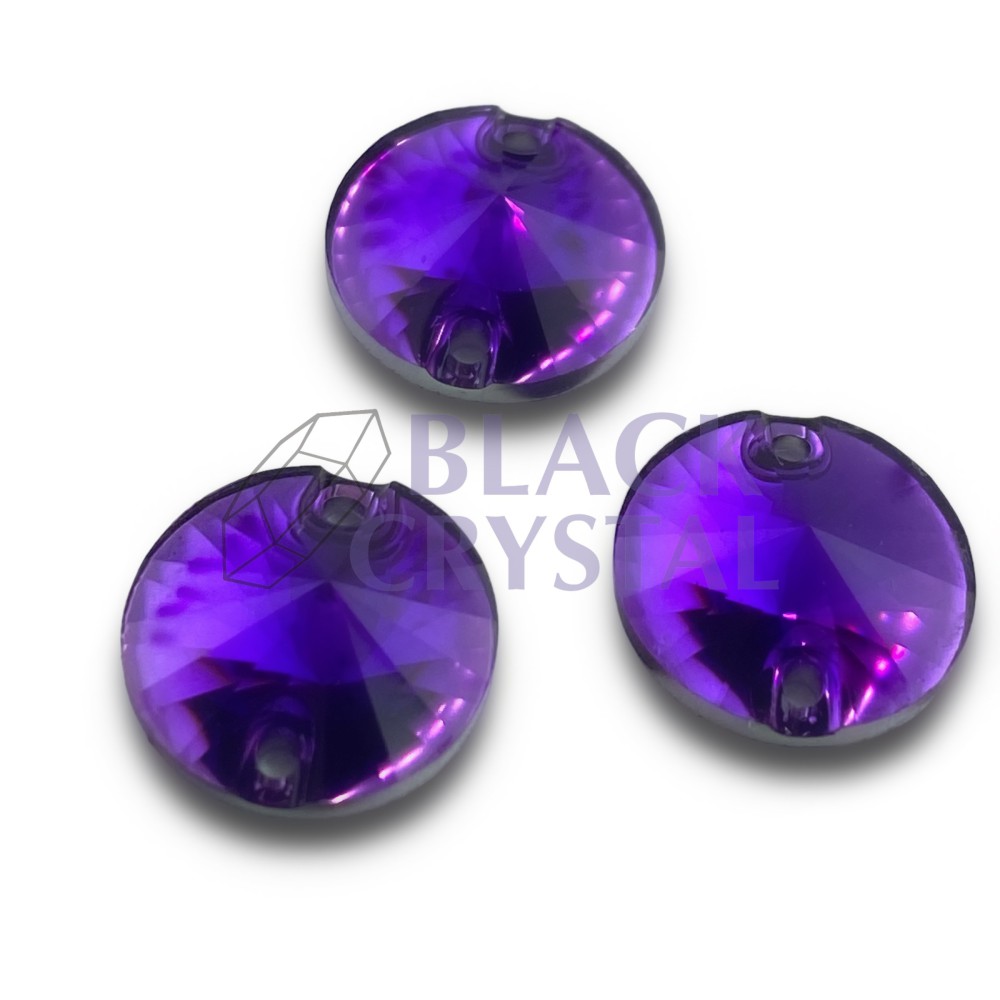 OKRĄGŁY - 14mm - 20szt. Żywiczne DARK TANZANITE / nr. 1553