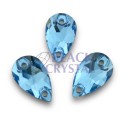 ŁEZKA - 10.5x18mm - 1szt. Szklane LIGHT SAPPHIRE / nr. 160b