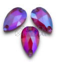 ŁEZKA - 10.5x18mm - 1szt. Szklane SIAM AB SHIMMER / nr. 708b