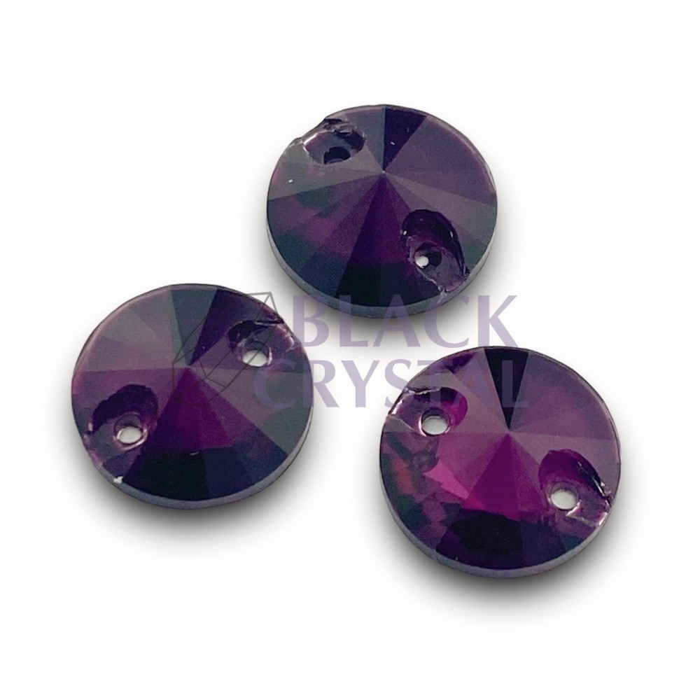 ORĄGŁY - 10mm - 1szt. Szklane DARK AMETHYST / nr. 1172b