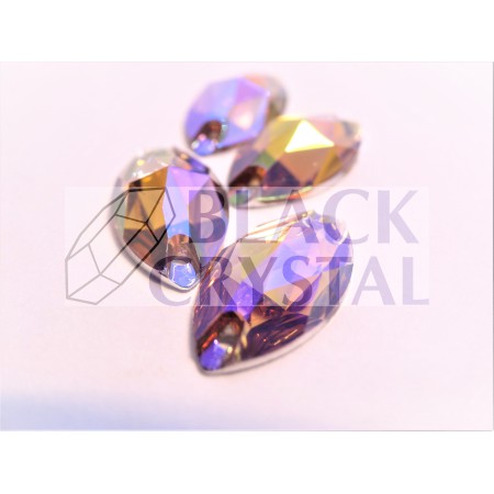 OCZKO MAŁE - 7x12mm - 30szt. SMOKED TOPAZ AB AB nr. 415