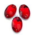 OVAL - 10x14mm - 1szt. Szklane SIAM / nr. 1537b
