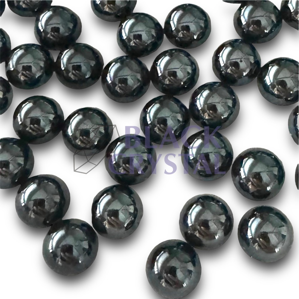 PÓŁPERŁY JET BLACK SHINE AB 6mm / nr.1687