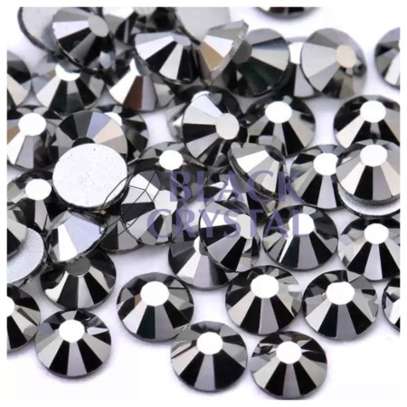 SZARE CYRKONIE SZKLANE JET HEMATITE