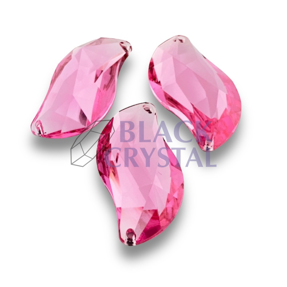 S-SHAPE - 14X30mm - 10szt. Akryl LIGHT ROSE / nr. 1804