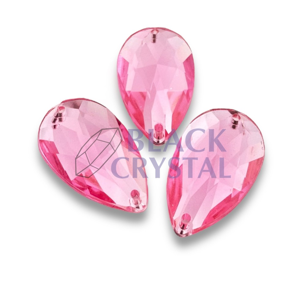 ŁEZKA - 10X16mm - 10szt. Akryl LIGHT ROSE / nr. 997