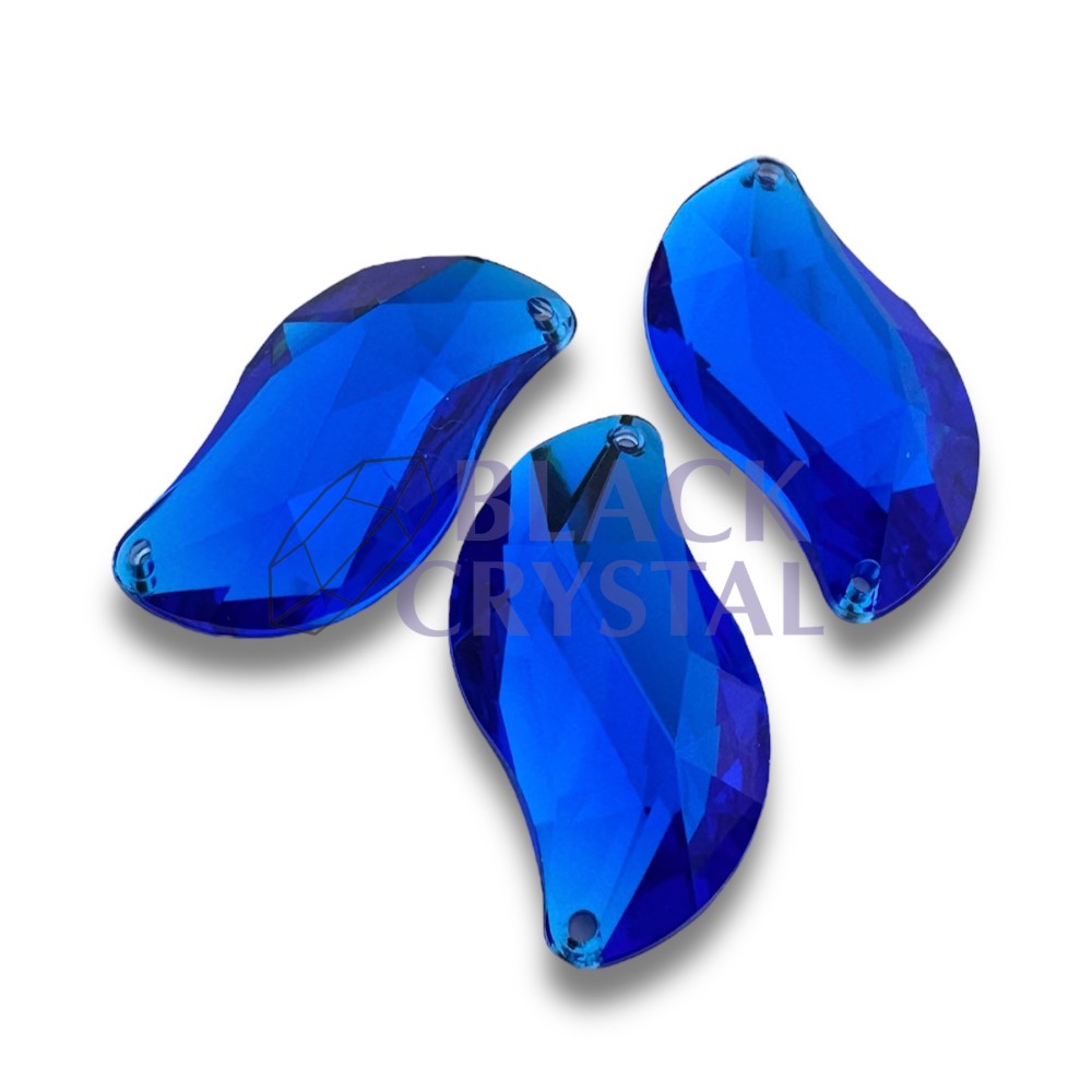 S-SHAPE - 8X16mm - 20szt. Akryl SAPPHIRE/ nr. 1787